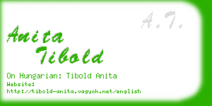 anita tibold business card